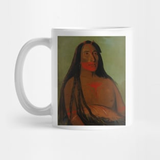 Mah-to-toh-pa, Four Bears, Second Chief in Mourning by George Catlin Mug